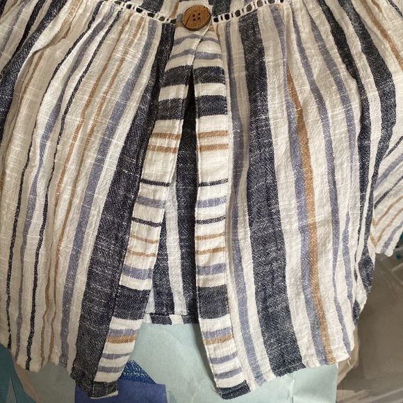 Vintage Blue Island Stripe Halter Top Dress - Picture 11 of 11